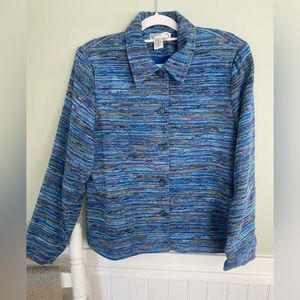 Blue Striped Women's Jacket